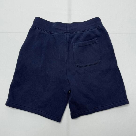 Polo Ralph Lauren Fleece Shorts Navy Size 8 Youth Drawstring Waist - Picture 2 of 4